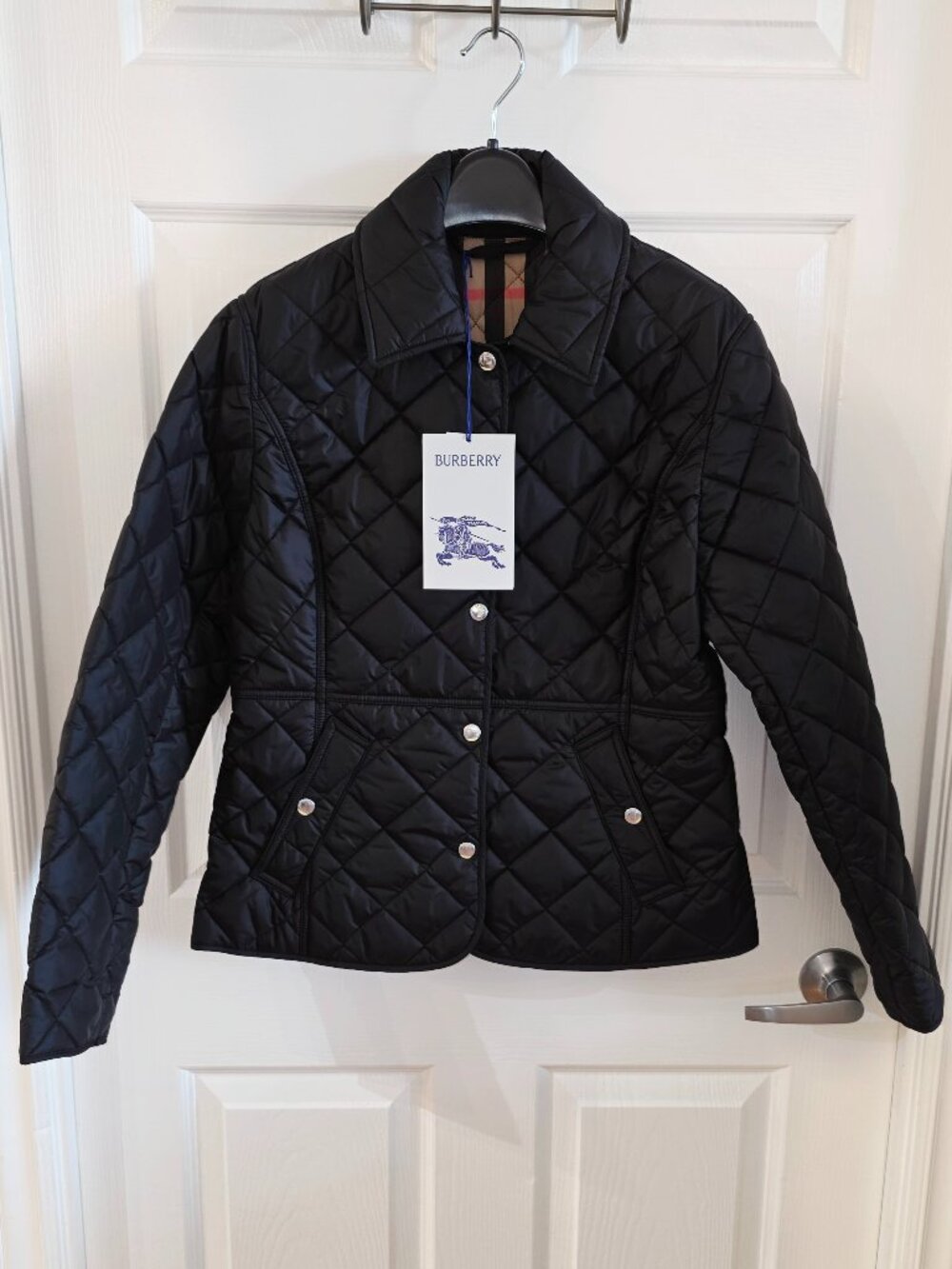 Burberry Diamond-Quilted Jacket